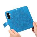Custodia a portafoglio per Samsung Galaxy A37 serie Mandala - Blu