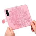 Custodia a portafoglio per Samsung Galaxy A37 serie Mandala - Rosa
