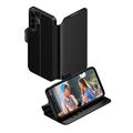 Custodia a portafoglio con supporto Samsung Galaxy A37 PanzerGlass Care Feature - Nera