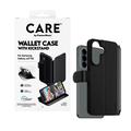 Custodia a portafoglio con supporto Samsung Galaxy A37 PanzerGlass Care Feature - Nera