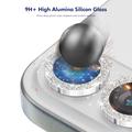 Protezione per Obiettivo Fotocamera Hat Prince Glitter per Samsung Galaxy A37/A57 - Argento