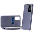 Custodia Samsung Galaxy A37 Smart Clear View con slot per schede - Grigio Viola