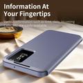 Custodia Samsung Galaxy A37 Smart Clear View con slot per schede - Grigio Viola