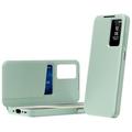 Custodia Flip Samsung Galaxy A37 Smart Clear View con slot per schede - Verde chiaro