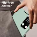 Custodia Flip Samsung Galaxy A37 Smart Clear View con slot per schede - Verde chiaro