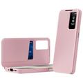 Custodia Samsung Galaxy A37 Smart Clear View con slot per schede - Rosa