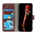 Samsung Galaxy A37 Custodia a portafoglio con supporto - Marrone