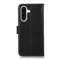 Custodia in pelle a portafoglio Samsung Galaxy A37 con RFID - Nera