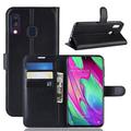 Custodia a Portafoglio con Chiusura Magnetica per Samsung Galaxy A40 - Nera