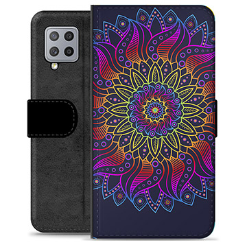 Custodia a Portafoglio Premium per Samsung Galaxy A42 5G - Mandala Colorato