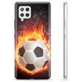 Custodia in TPU per Samsung Galaxy A42 5G - Football Flame