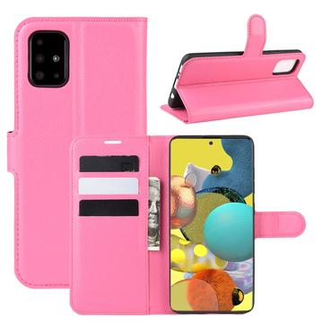 Custodia a Portafoglio per Samsung Galaxy A51 5G con Chiusura Magnetica - Rosa