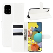 Custodia a Portafoglio per Samsung Galaxy A51 5G con Chiusura Magnetica - Bianca