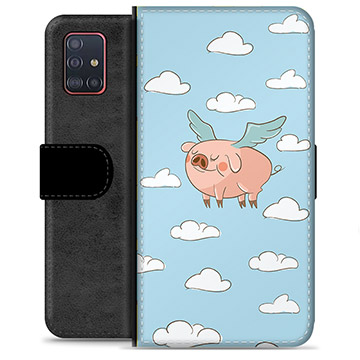 Custodia a Portafoglio Premium per Samsung Galaxy A51 - Flying Pig