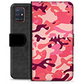 Custodia a Portafoglio Premium per Samsung Galaxy A51 - Rosa Camouflage