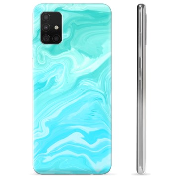 Custodia in TPU per Samsung Galaxy A51 - Marmo blu