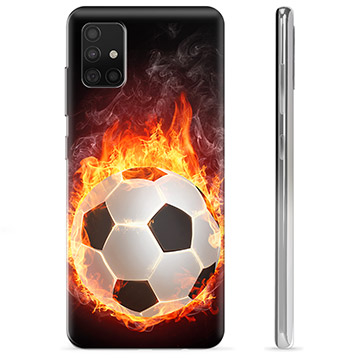 Custodia in TPU per Samsung Galaxy A51 - Fiamma di Calcio