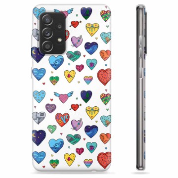 Custodia in TPU per Samsung Galaxy A52 5G, Galaxy A52s - Cuori