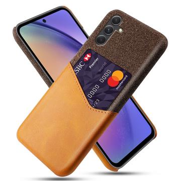 Custodia KSQ con Slot per Schede per Samsung Galaxy A55 - Arancione