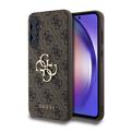 Custodia Ibrida Guess 4G Big Metal Logo per Samsung Galaxy A55 - Marrone