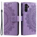 Custodia a portafoglio per Samsung Galaxy A55 serie Mandala - Viola