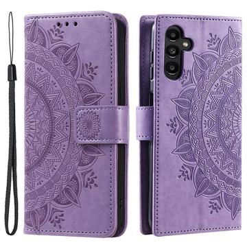 Custodia a portafoglio per Samsung Galaxy A55 serie Mandala - Viola