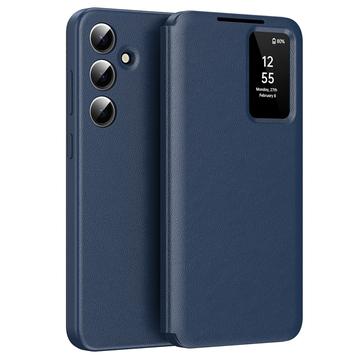 Custodia Samsung Galaxy A55 Smart Clear View con slot per schede - Zaffiro