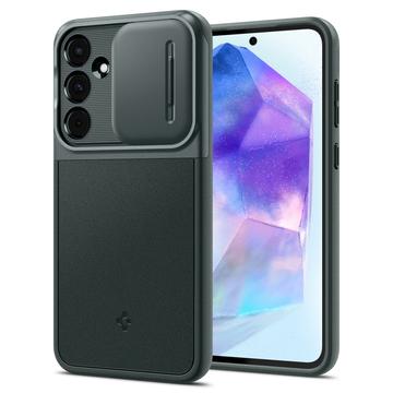 Custodia Spigen Optik Armor per Samsung Galaxy A55 - Verde Scuro