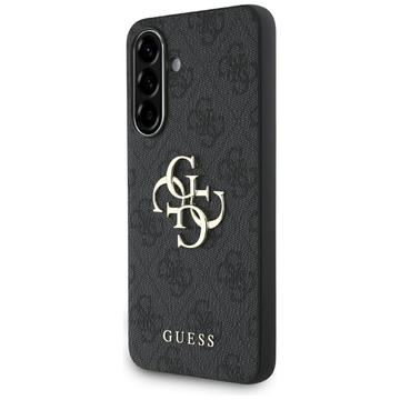 Custodia Ibrida Guess 4G Big Metal Logo per Samsung Galaxy A56 - Nera