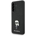 Custodia Samsung Galaxy A56 Karl Lagerfeld Fixed Glitter Metal Ikonik - Nera