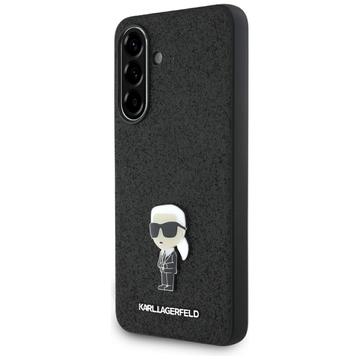 Custodia Samsung Galaxy A56 Karl Lagerfeld Fixed Glitter Metal Ikonik - Nera