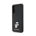 Custodia Samsung Galaxy A56 Karl Lagerfeld Saffiano Metal Karl and Choupette - Nera