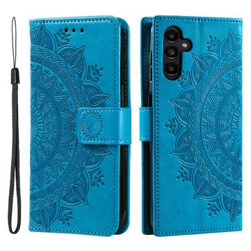 Custodia a portafoglio per Samsung Galaxy A56 serie Mandala - Blu