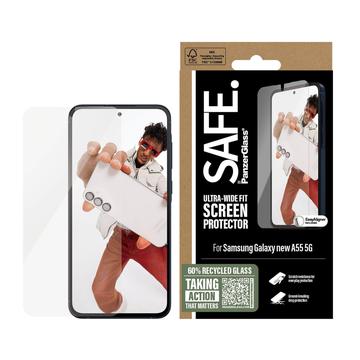 Proteggi schermo in vetro temperato per Samsung Galaxy A56 PanzerGlass Safe Ultra-Wide Fit - 9H - trasparente