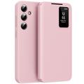 Custodia Samsung Galaxy A56 Smart Clear View con slot per schede - Rosa