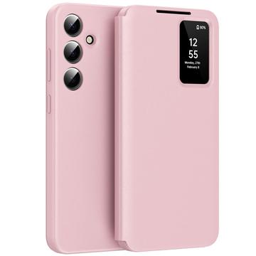 Custodia Samsung Galaxy A56 Smart Clear View con slot per schede - Rosa