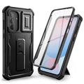 Samsung Galaxy A56 Tech-Protect Kevlar Cam+ Case - Screen Protector, Camera Protector, Kickstand (Open Box - Bulk Satisfactory) - Black