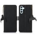 Custodia a Portafoglio in Pelle con RFID per Samsung Galaxy A56