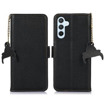 Custodia a Portafoglio in Pelle con RFID per Samsung Galaxy A56