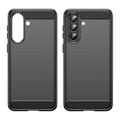 Custodia in TPU spazzolato per Samsung Galaxy A57 - Fibra di Carbonio