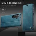 Custodia a portafoglio in pelle di vitello con blocco RFID Samsung Galaxy A57 Caseme 033 - Verde