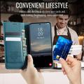 Custodia a portafoglio in pelle di vitello con blocco RFID Samsung Galaxy A57 Caseme 033 - Verde