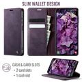 Custodia a portafoglio in pelle di vitello con blocco RFID Samsung Galaxy A57 Caseme 033