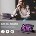 Custodia a portafoglio in pelle di vitello con blocco RFID Samsung Galaxy A57 Caseme 033