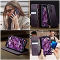 Custodia a portafoglio in pelle di vitello con blocco RFID Samsung Galaxy A57 Caseme 033