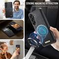 Custodia a portafoglio staccabile 2 in 1 Samsung Galaxy A57 Caseme C49 - Compatibile con MagSafe, RFID - Nera