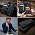 Custodia a portafoglio staccabile 2 in 1 Samsung Galaxy A57 Caseme C49 - Compatibile con MagSafe, RFID - Nera