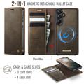 Custodia a portafoglio staccabile 2 in 1 Samsung Galaxy A57 Caseme C49 - Compatibile con MagSafe, RFID - Caffè