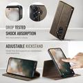Custodia a portafoglio staccabile 2 in 1 Samsung Galaxy A57 Caseme C49 - Compatibile con MagSafe, RFID - Caffè