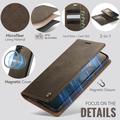 Custodia a portafoglio staccabile 2 in 1 Samsung Galaxy A57 Caseme C49 - Compatibile con MagSafe, RFID - Caffè